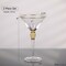 Premium Clear Stem Crystal Martini Glasses with Rim and Diamond-like Rhinestones, Elegant 10oz Glassware Set for Cosmopolitan, Vodka, Gin and Other Cocktails, Fancy Manhattan Drinkware